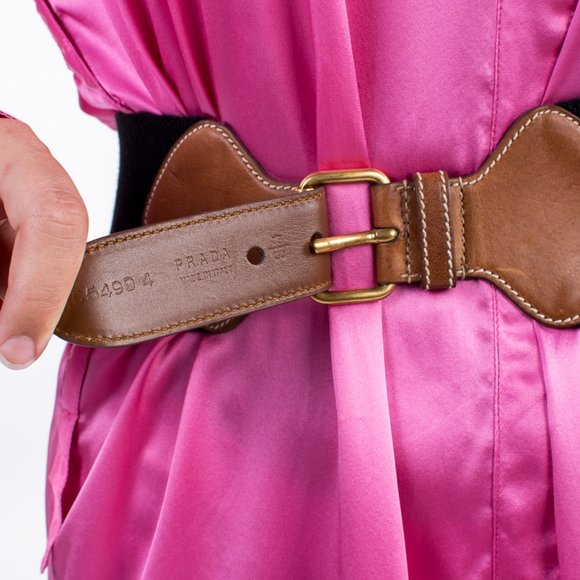 PRADA BLACK CLASSIC BELT | WOMENS SIZE 75CM - Picture 1 of 3